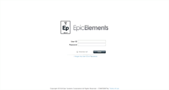 Desktop Screenshot of epicelements.epic.com