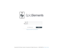 Tablet Screenshot of epicelements.epic.com